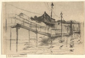 Cena da doca de John Henry Twachtman