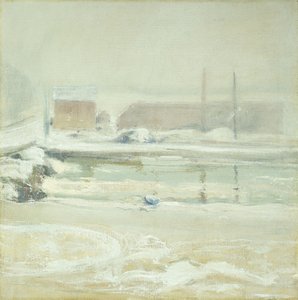 Cena do rio em Cos Cob, de John Henry Twachtman
