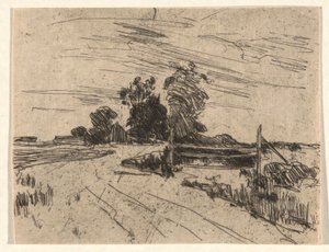 Estrada com cerca de John Henry Twachtman