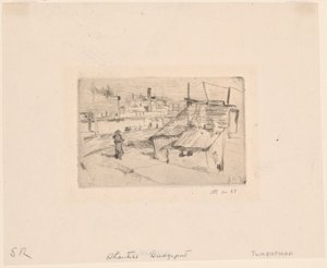 Choupanas e fábricas de John Henry Twachtman