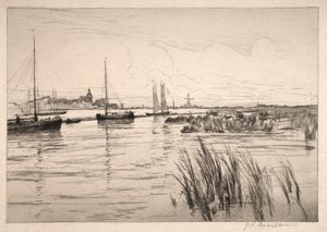 O dique da Holanda. de John Henry Twachtman