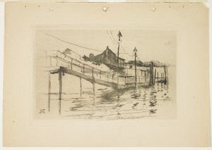 A velha casa de pedágio em Bridgeport (placa pequena), 1888-1889