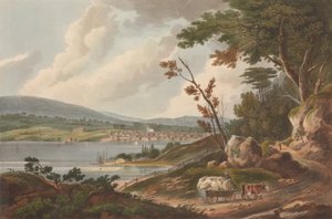 Newburg [Newburgh] No. 14 do The Hudson River Portfolio, 1825.