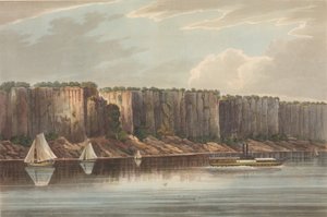The Palisades No. 19 of The Hudson River Portfolio, 1823-24. de John Hill