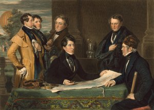 Uma consulta prévia a uma viagem aérea de Londres a Wellburg em Nassau no dia 7 de novembro de 1836, pub. 1843 de John Hollins