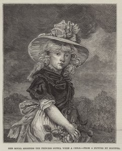 Sua Alteza Real a Princesa Sophia quando uma criança de John Hoppner