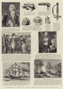 Fotos e relíquias interessantes da Exposição Naval Real de John Hoppner
