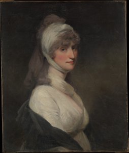 Sra. Thomas Pechell (Charlotte Clavering, falecida em 1841) de John Hoppner