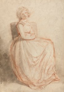 Estudo de uma mulher sentada de John Hoppner