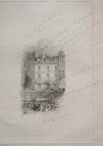 Napoleons Housing, Quai Conti, 1836. de John Horsburgh