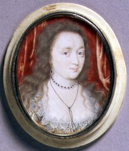 Retrato Miniatura de Lady Cecilia Neville, c.1615-20 (aquarela em velino)