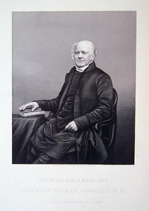 Seu honorável e reverendo Charles Thomas Longley, da "Galeria de Retratos de Desenhos de Personagens Emminent".