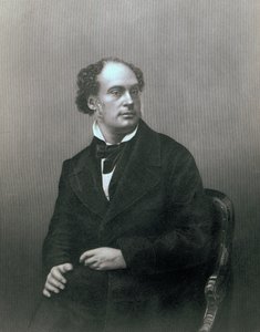 Daniel Maclise, Esq. RA, da &39;Galeria de retratos das personagens eminentes da sala de estar&39;, gravada por D. J Pound, 1861 de John Jabez Edwin Paisley Mayall