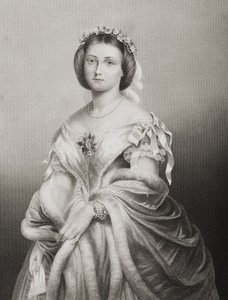 SAR Princesa Victoria Adelaide Maria Louisa (1840-1901) Princesa Real da Inglaterra, gravada por DJ Pound a partir de uma fotografia, de &39;A Sala de Estar de Personagens Eminentes, Volume 2&39;, publicada em Lo