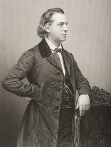 Henry Ward Beecher (1813-1887) gravado por DJ Pound de uma fotografia, de &39;A Sala de Estar de Personagens Eminentes, Volume 2&39;, publicado em Londres, 1860 de John Jabez Edwin Paisley Mayall