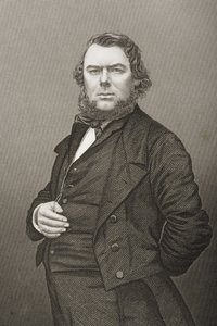 Hugh Stowell Brown (1823-86), gravado por DJ Pound de uma fotografia, de "A Sala de Estar de Personagens Eminentes, Volume 2", publicado em Londres, 1860 de John Jabez Edwin Paisley Mayall