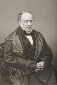 James Brownlow William Gascoigne-Cecil (1791-1868) 2º Marquês de Salisbury, gravado por DJ Pound de uma fotografia, da Sala de Desenho de Personagens Eminentes, Volume 2, publicado em Londres, 1860 de John Jabez Edwin Paisley Mayall