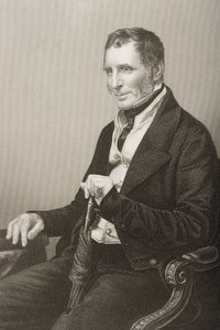 Joseph Warner Henley (1793-1884) gravado por DJ Pound de uma fotografia, de &39;A Sala de Estar de Personagens Eminentes, Volume 2&39;, publicado em Londres, 1860