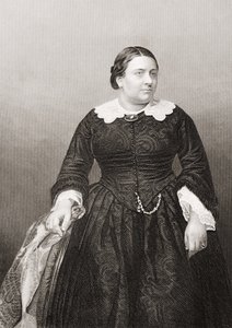 Madame Marietta Alboni (1824-94) gravada por DJ Pound a partir de uma fotografia, de &39;A Sala de Estar de Personagens Eminentes, Volume 2&39;, publicada em Londres, 1860