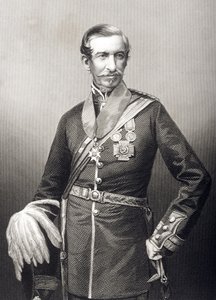 Sir Archdale Wilson (1803-74), gravado por DJ Pound de uma fotografia, de &39;A Sala de Estar de Personagens Eminentes, Volume 2&39;, publicado em Londres, 1860 de John Jabez Edwin Paisley Mayall