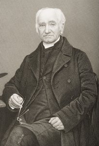 Thomas Vowler Short (1790-1872) gravado por DJ Pound de uma fotografia, de &39;A Sala de Estar de Personagens Eminentes, Volume 2&39;, publicado em Londres, 1860 de John Jabez Edwin Paisley Mayall
