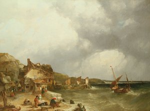 A costa em Etaples, 1853