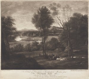 Uma vista de Petersham & Twickenham Meadows de Richmond Hill de John Jones
