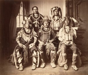 Delegação de Otoe-Missouria, 1881. de John K. Hillers.