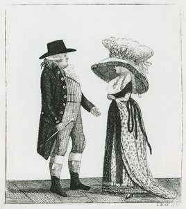Capitão Dalrymple e Penelope Macdonald, 1787 de John Kay