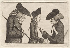 Henry Home, Lord Kames; Hugo Arnot; James Burnett, Lord Monboddo por John Kay de John Kay