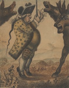 Sr. Alexander Campbell, Organista, Conducting Three Braying Asses, 1782. de John Kay