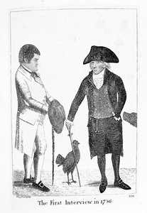 A primeira entrevista em 1786 entre Deacon Brodie e George Smith, 1788 de John Kay
