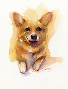Retrato de Ellie, 2017, (aguarela)