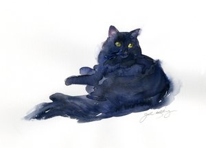 Retrato de Leon, 2014, (aquarela)
