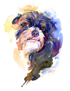 Retrato de Livi, 2014, (aquarela)