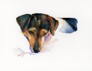 Retrato de escoteiro, 2015, (aquarela)