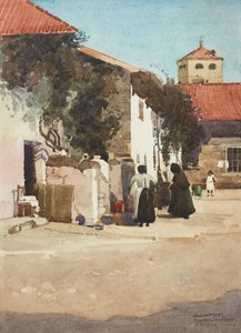 Pátio de Segóvia (aquarela) de John Keppie
