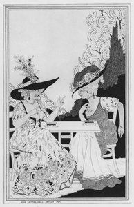 Ilustração de The Way of the World de William Congreve (litho) de John Kettelwell
