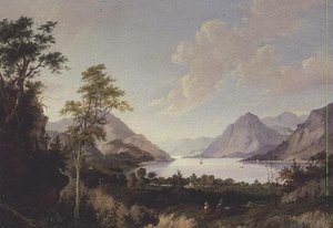 Paisagem com Lago e Montanhas
