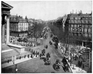 Boulevard de la Madeleine, Paris, final do século XIX