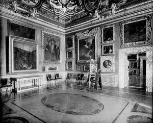 Salão de Saturno, Palácio Pitti, Florença, Itália, 1893. de John L. Stoddard