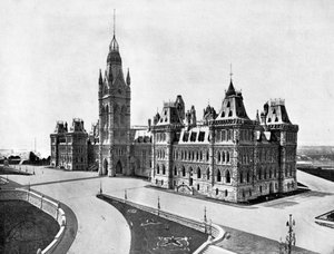 Casas do Parlamento, Ottawa, Canadá, 1893. de John L. Stoddard
