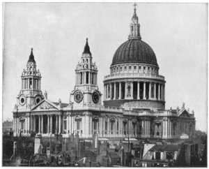 Catedral de St Pauls, Londres, final do século XIX. de John L. Stoddard