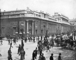 Banco da Inglaterra, Londres, final do século XIX.