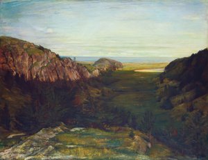 The Last Valley - Paradise Rocks, 1867-1868. de John La Farge