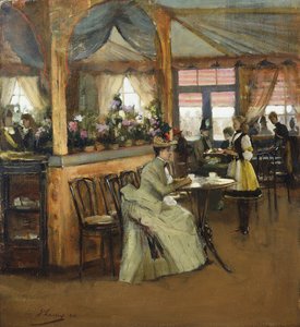 Uma xícara de chocolate de John Lavery