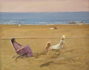 Na praia de John Lavery