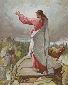 Jesus pregando do barco