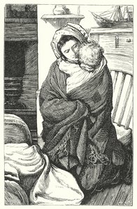 Poesia: A criança de Mary Ann (gravura a cores) de John Lawson