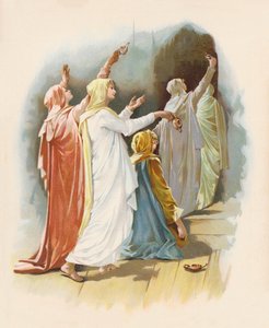 A parábola das dez virgens (litografia a cores) de John Lawson